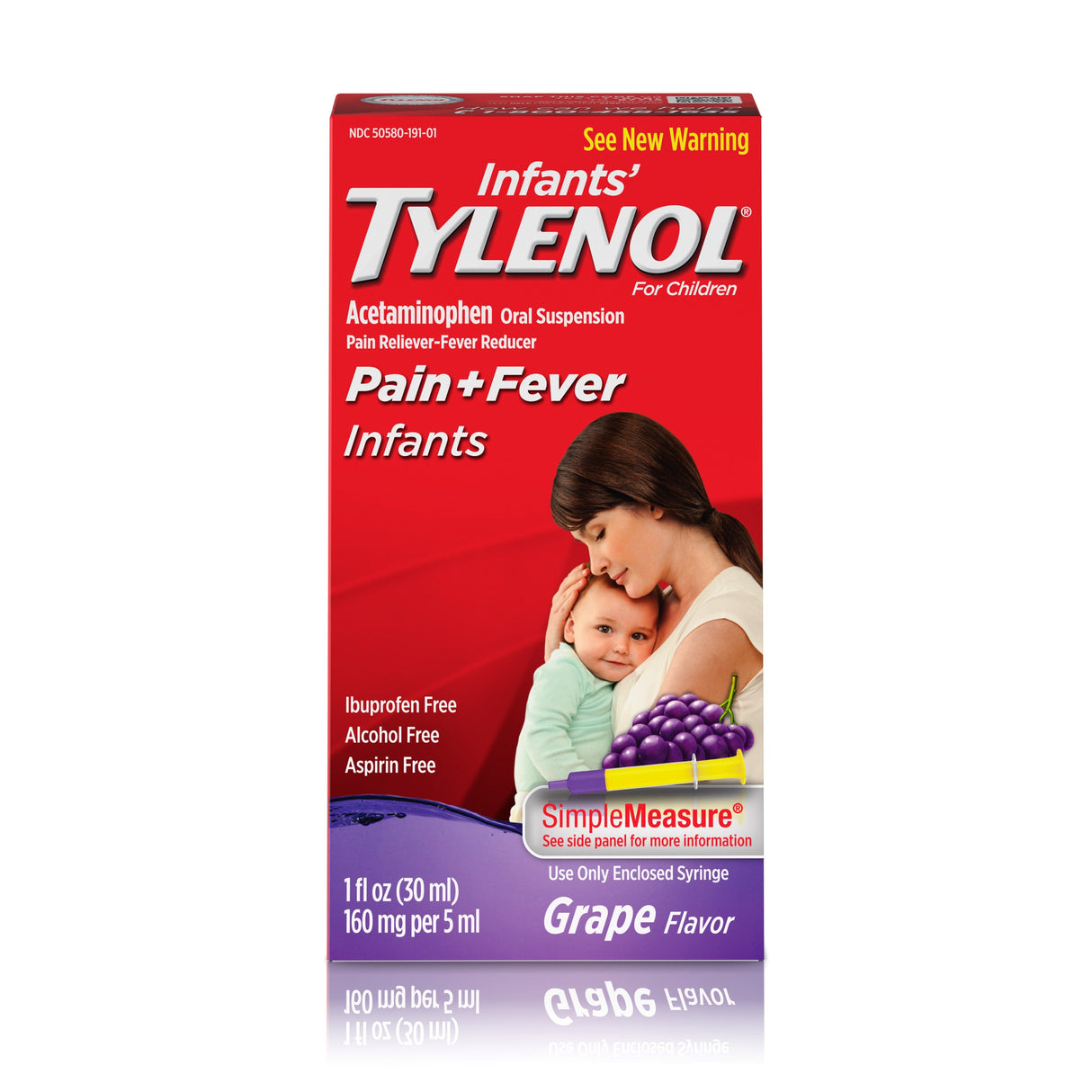 Supplements, Tylenol, Grape, 1 Ounce,6 - 6 COUNT