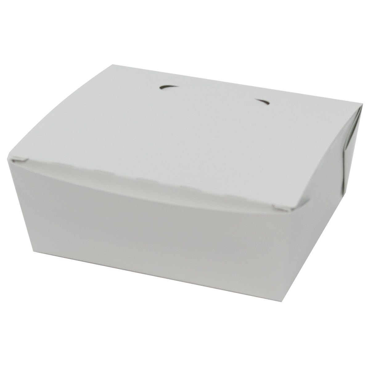 Containers, Food, #8, Paper, White, with Hinged Lid,6 - 40 COUNT