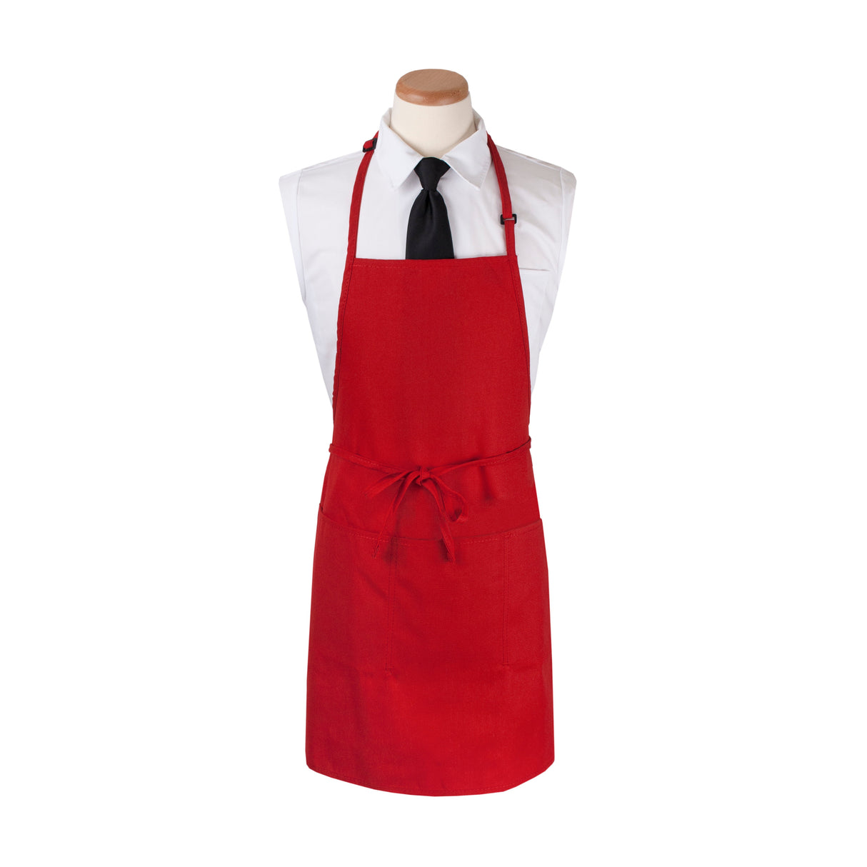 Apron, Bib, 3-Pockets, Red, 26 x 31 Inch,1 - 1 EACH