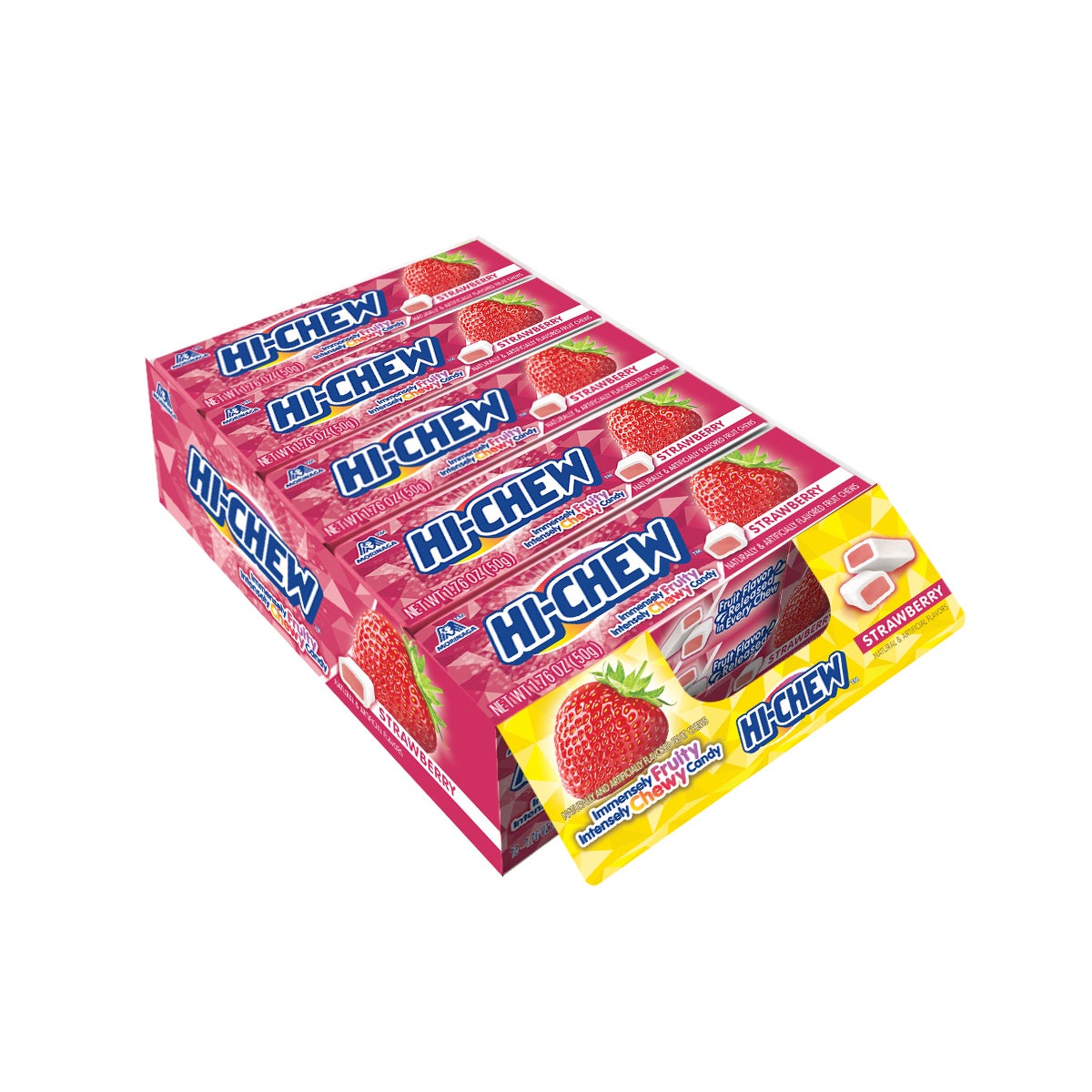 Candy, Chewing, Strawberry Flavored, 1.76 Ounce,12 - 15 COUNT