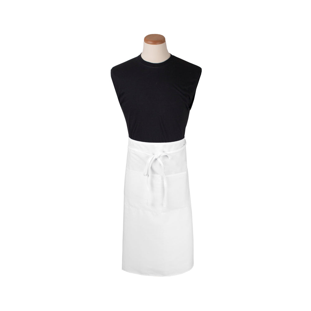 Apron, Bistro, 2-Pockets, White, 33 x 30 Inch,1 - 1 EACH
