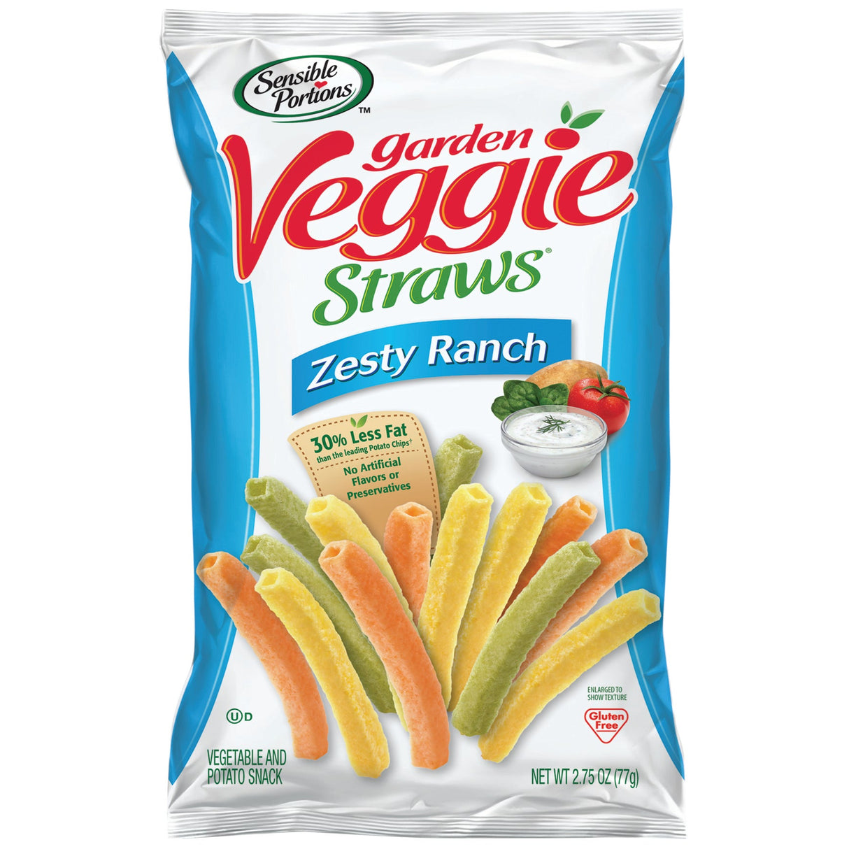 Snack, Veggie Straw, Ranch,6 - 2.75 OUNCE