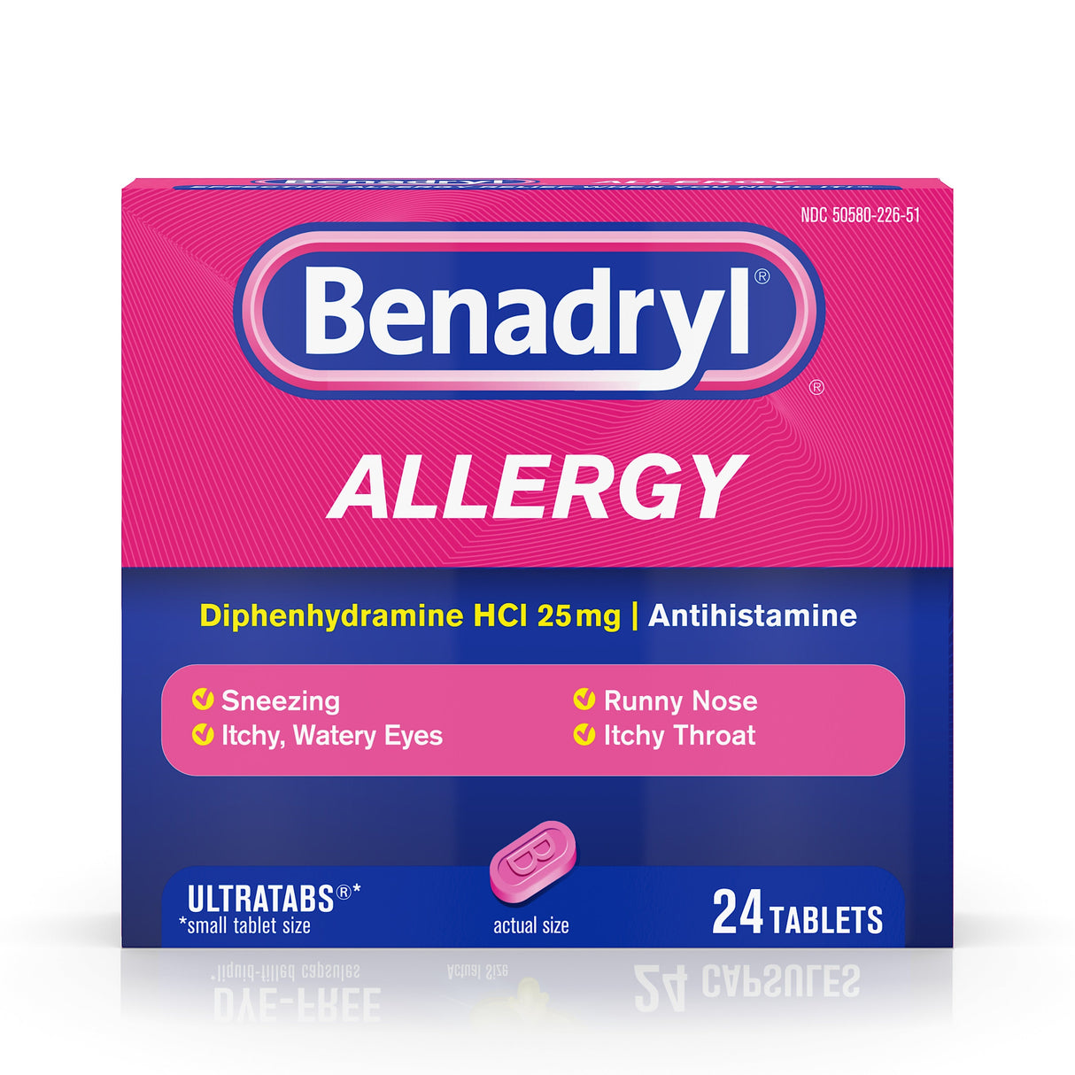 Supplements, Benadryl, Tablets,24 - 24 COUNT