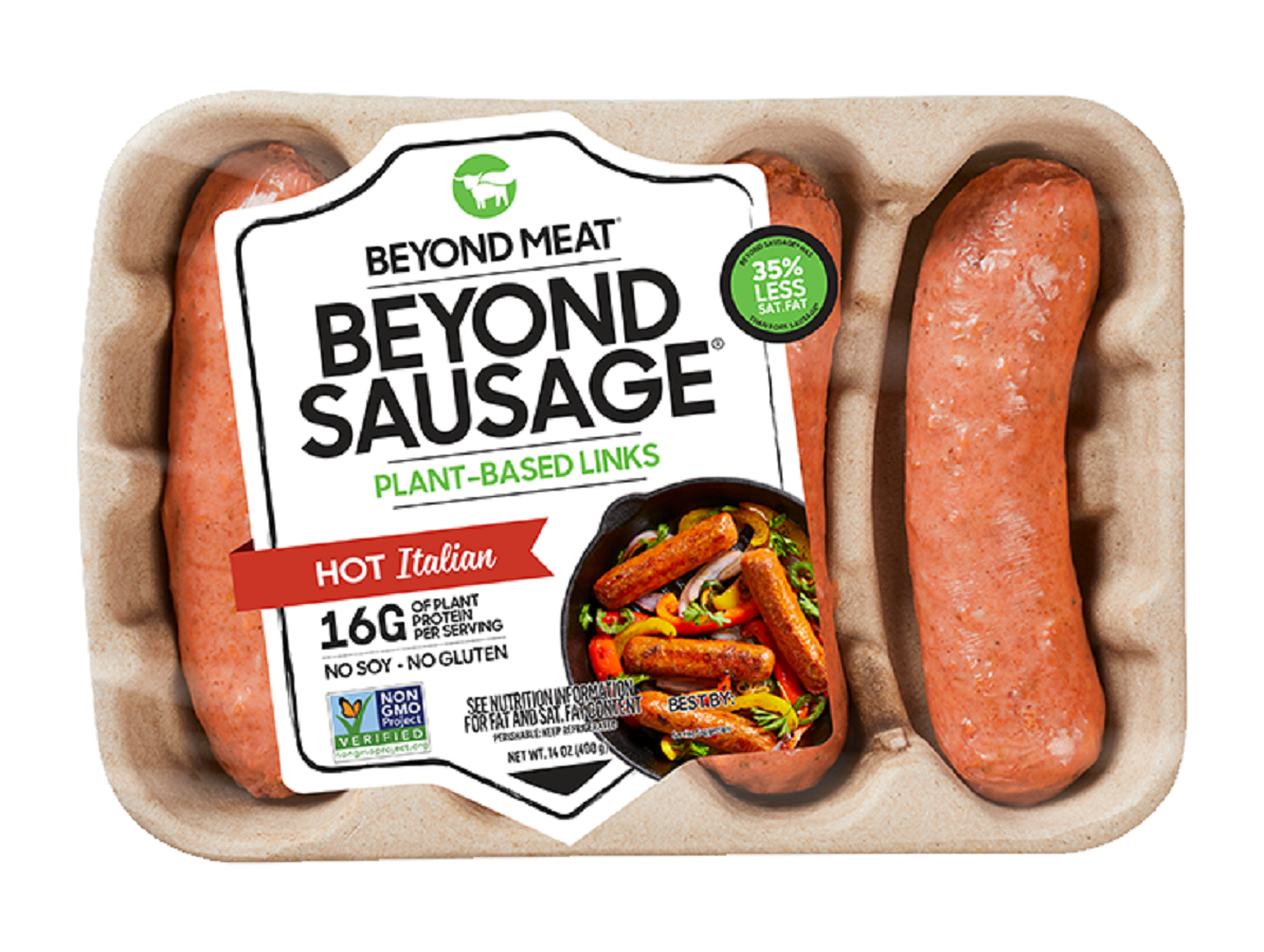 Sausage, Plant-Based, Italian Hot, 3.5 Ounce,8 - 4 COUNT