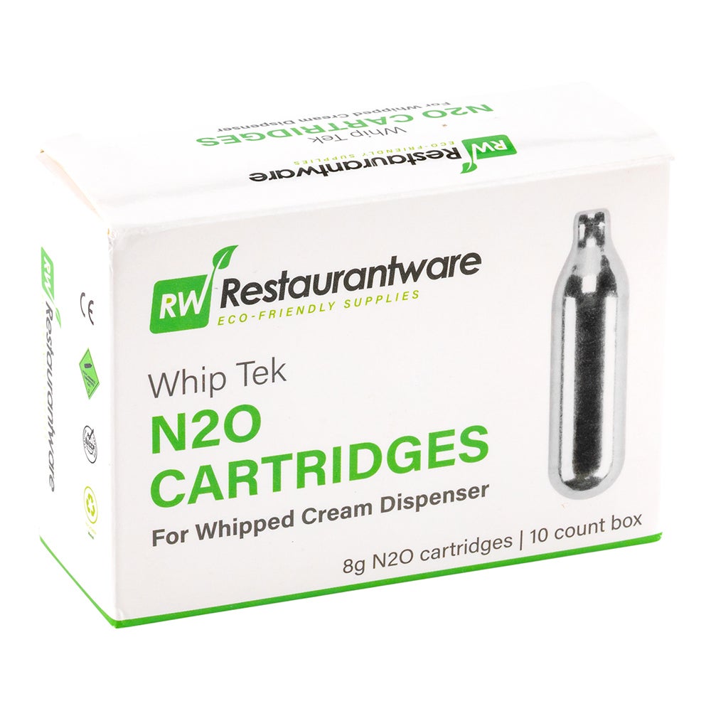 Cartridges, Gas Charger, Whip Tek, 8 Gram N2O, for Whipped Cream Dispenser,1 - 100 COUNT