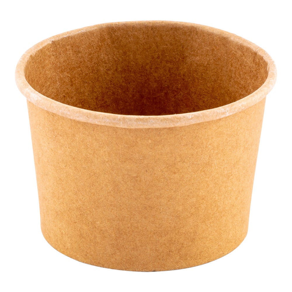 Cups, Ice Cream, Coppetta 4 Ounce, Paper, Kraft,1 - 200 COUNT