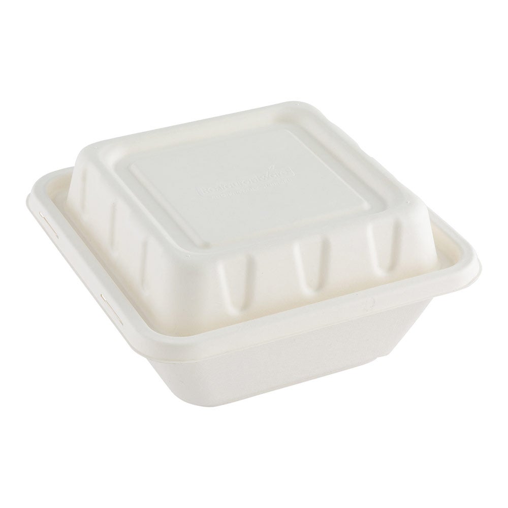 Lids, Pulp Tek, Paper, White, Bagasse, for 128 Ounce Serving Bowls,1 - 100 COUNT