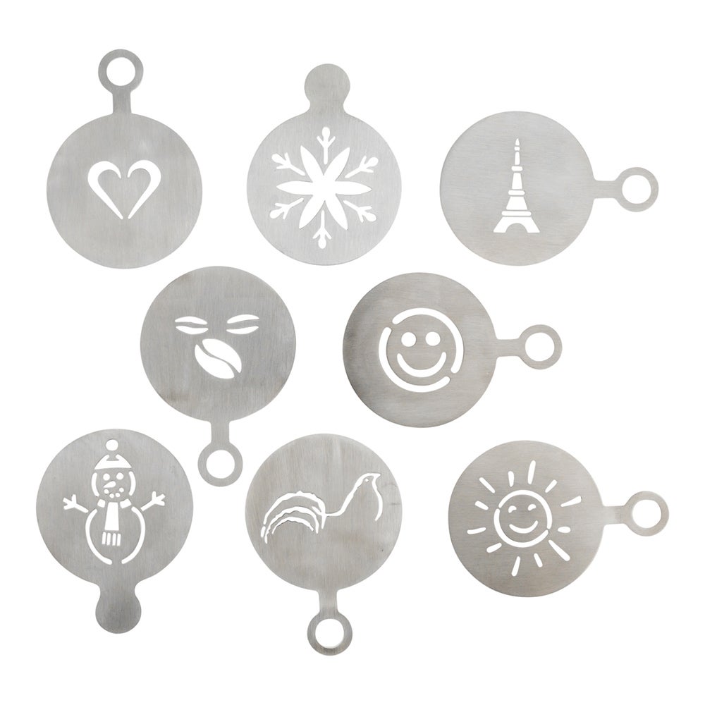 Stencil Set, Coffee Decorating, Stainless Steel,1 - 1 EACH