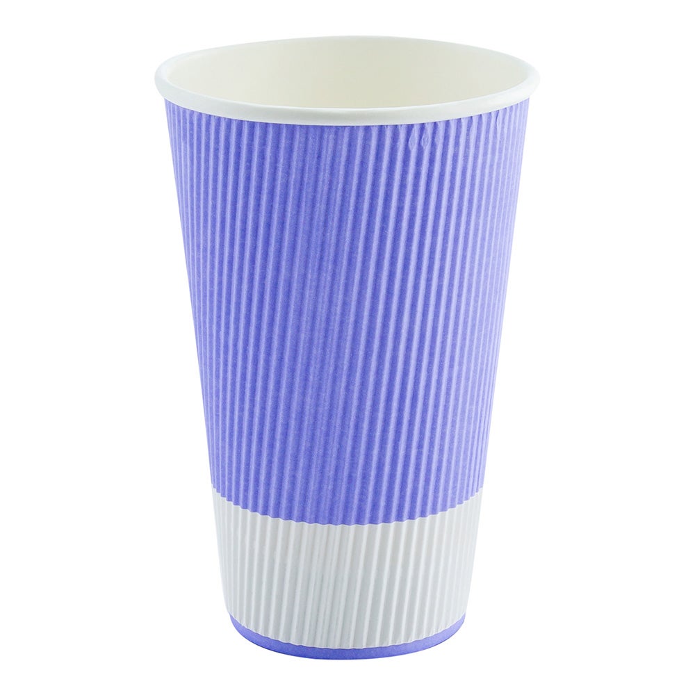 Cups, Hot, 20 Ounce, Paper, Light Purple, Ripple Wall,1 - 250 COUNT
