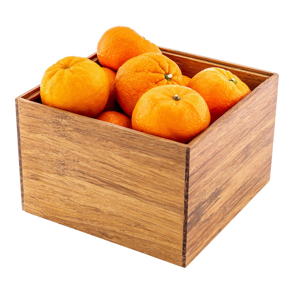 Bin, Condiment, 7 x 7 x 4.75 Inch, Bamboo, Deep,1 - 1 EACH