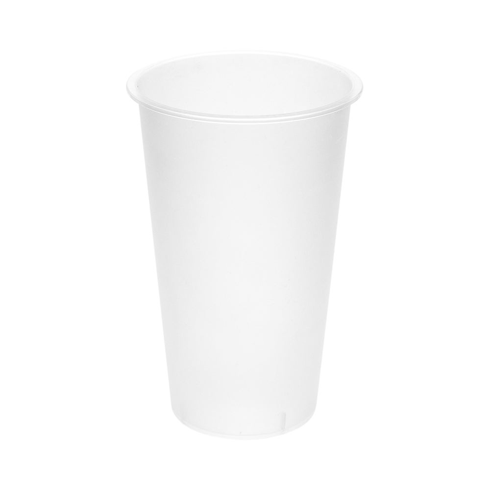 Cups, Hot & Cold, 16 Ounce, Plastic, Frosted Clear, Recyclable,1 - 100 COUNT