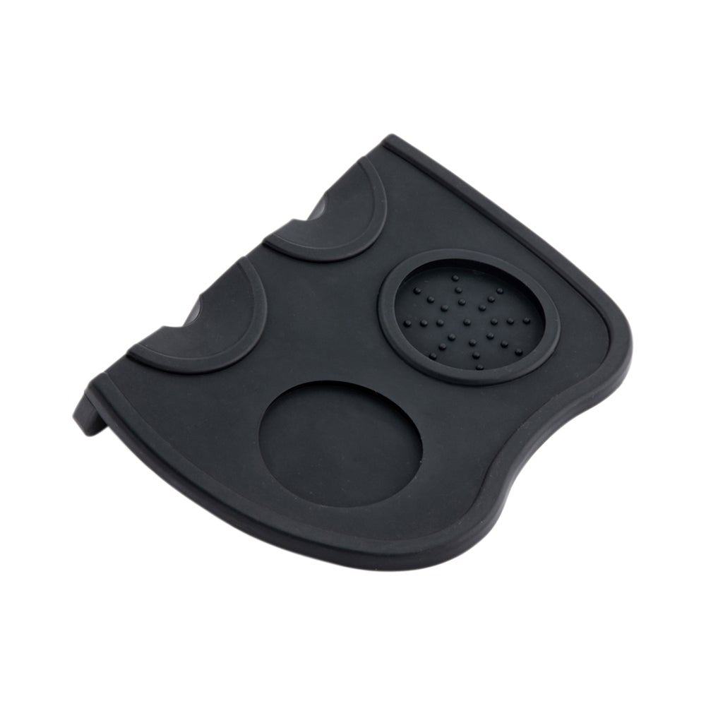 Mat, Tamping, 8.25 x 5.75 x 1.5 Inch, Double-Slot, Black, Silicone, for Espresso,1 - 1 EACH