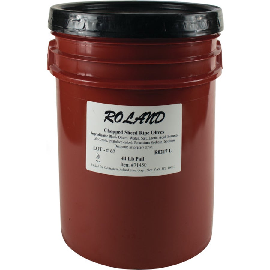 Olives, Black, Chopped Sliced, Shelf-Stable,1 - 5 GALLON