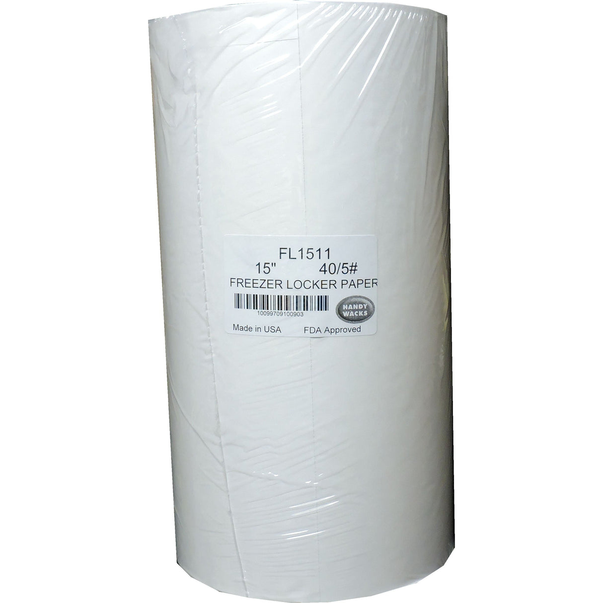 Paper Roll, Freezer, 15 Inch x 1100 Foot, White,1 - 1100 COUNT
