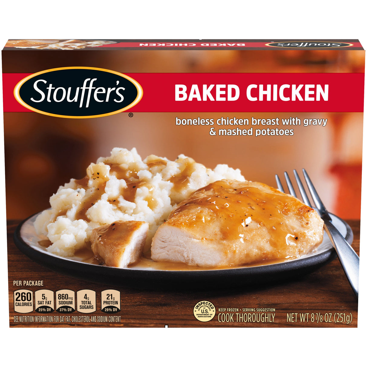 Entree, Chicken Breast, Baked,12 - 8.88 OUNCE
