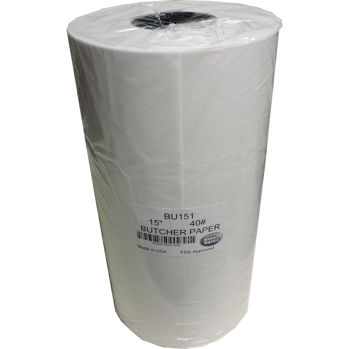 Paper Roll, Butcher, 15 Inch, White,1 - 900 FOOT