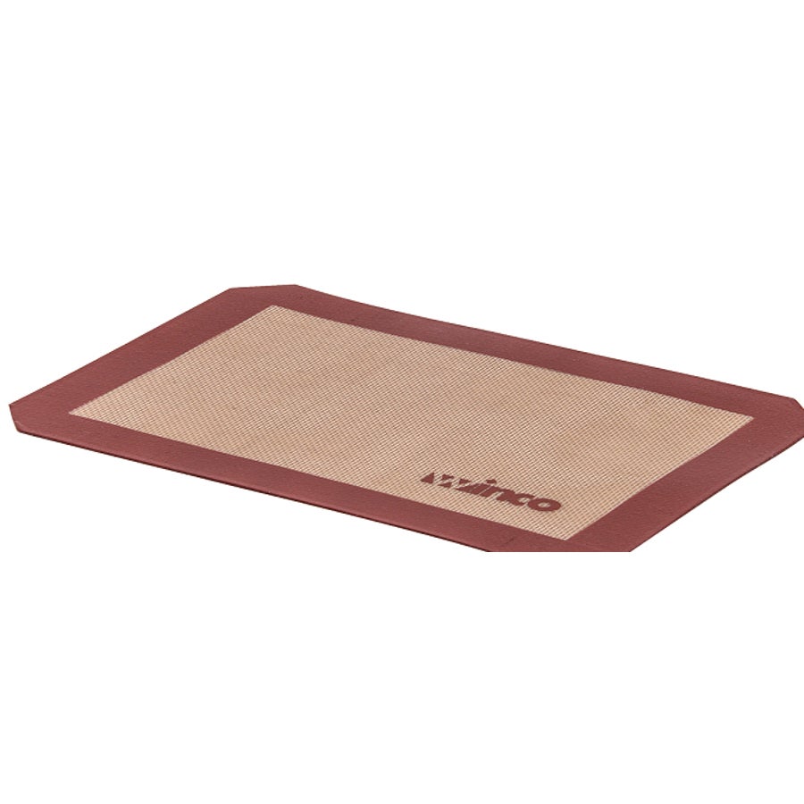 Baking Mat, 8.25 x 11.75 Inch, Quarter-Size, Silicone, Tan & Red,1 - 1 EACH