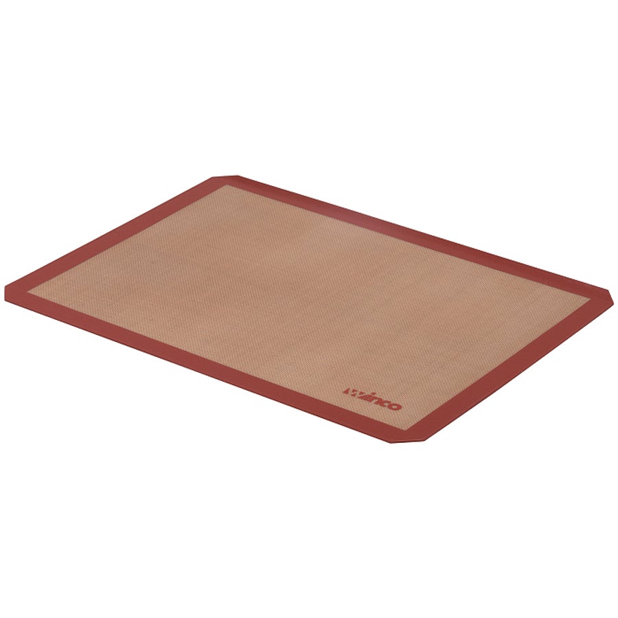 Baking Mat, Two Third-Size, Silicone, Tan & Red,1 - 1 EACH