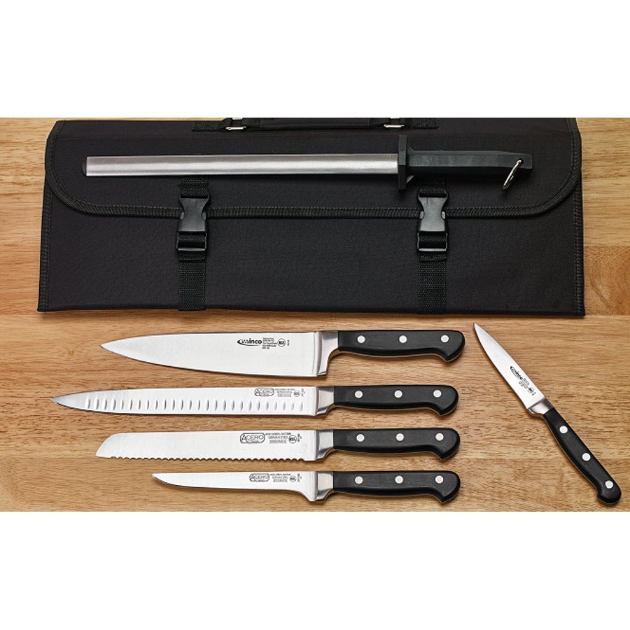Knife Set, 7-Piece, With Wooden Block,1 - 1 EACH