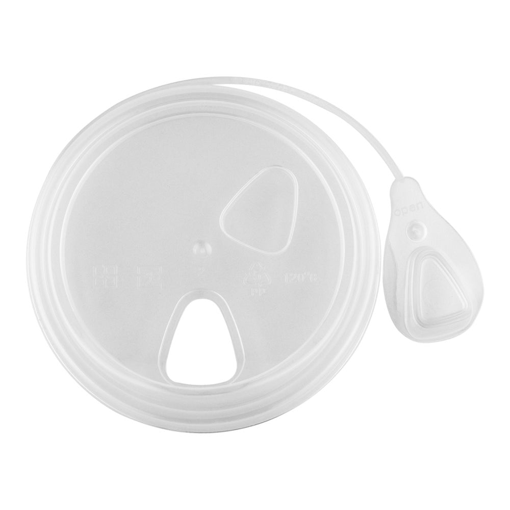 Lids, Low Dome, Pop Lock, Plastic, Clear, Polypropylene, for 8/12/16/20 Ounce Cups, Recyclable,1 - 100 COUNT