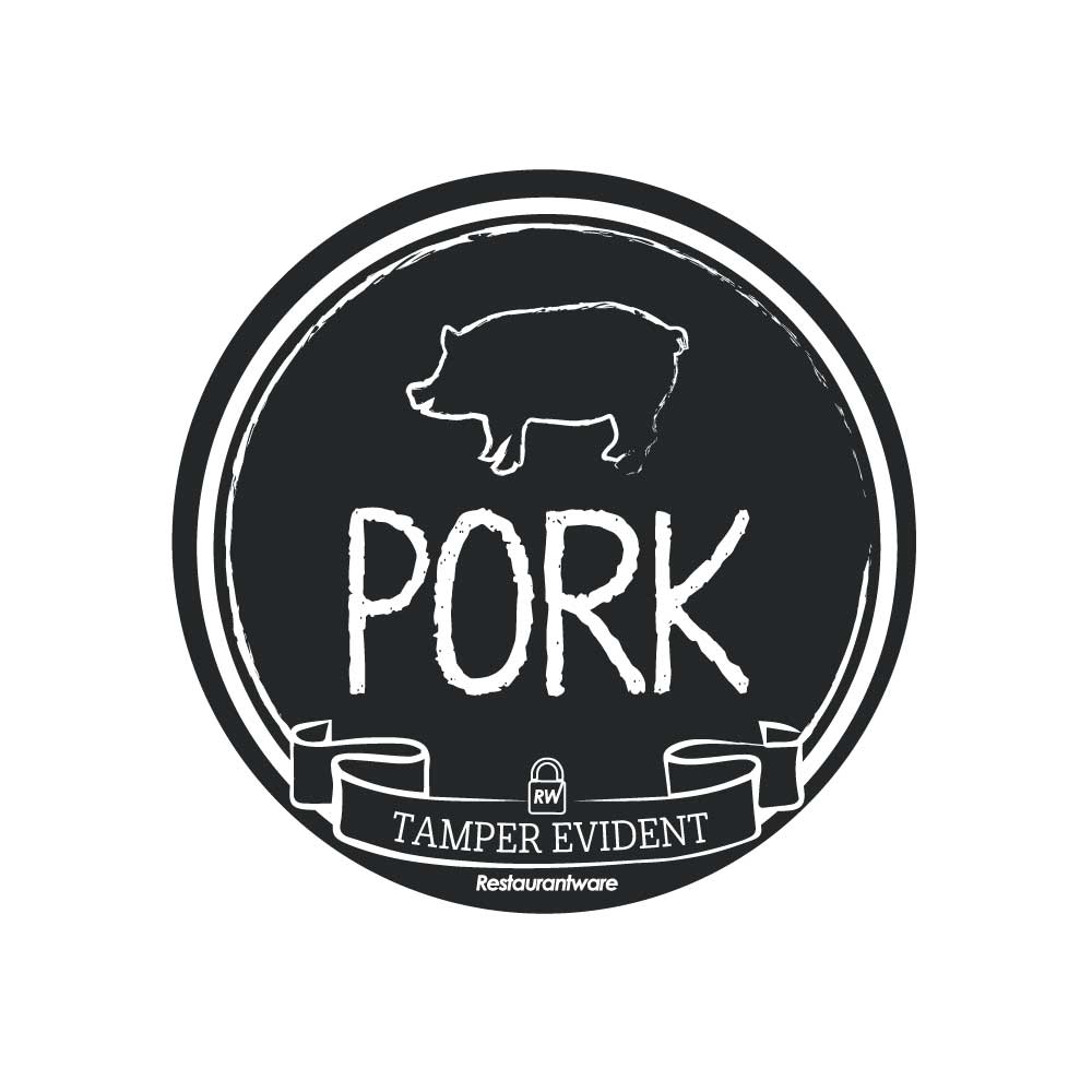 Labels, Tamper-Evident, 2 x 2 Inch, Black & White,1 - 500 COUNT