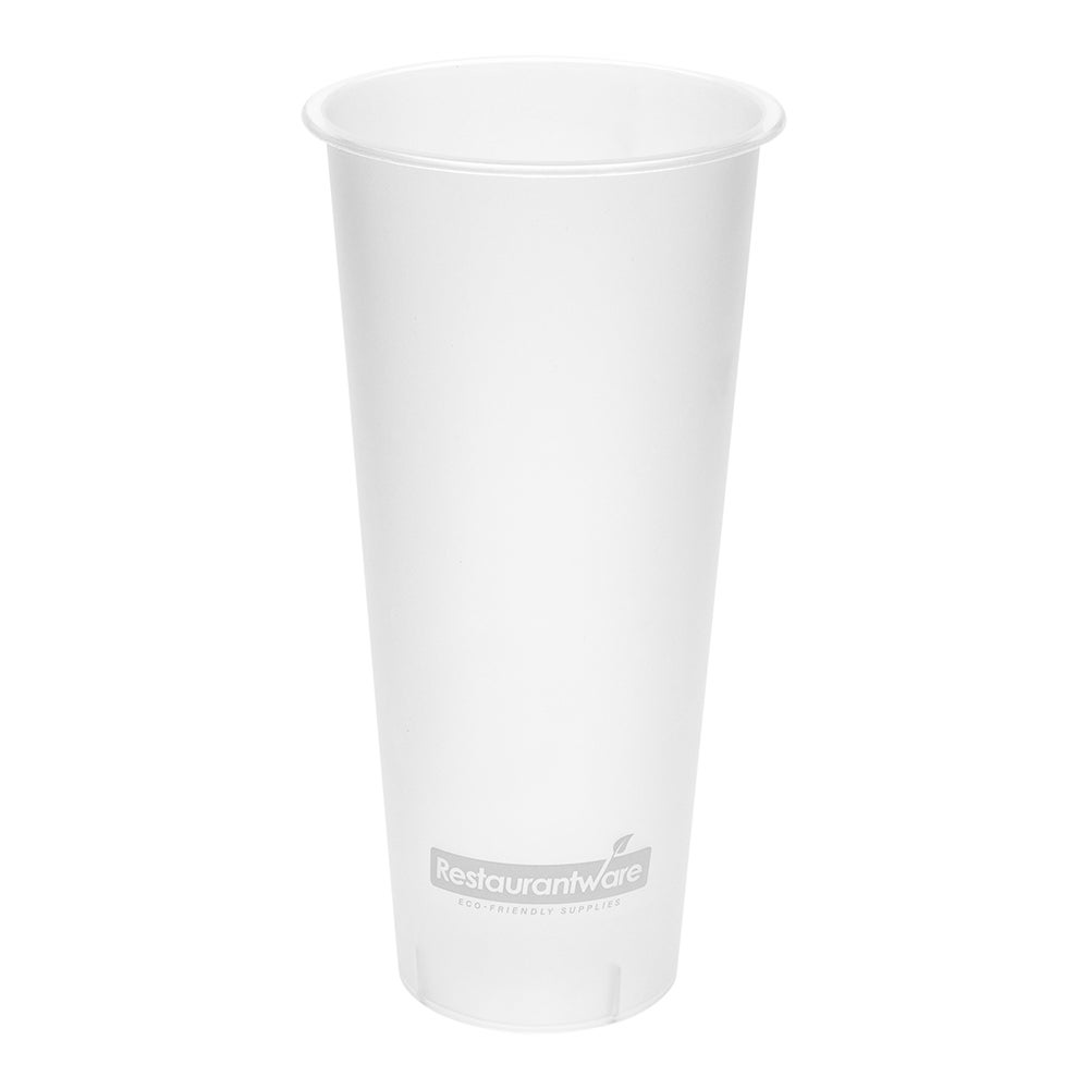 Cups, Hot & Cold, 24 Ounce, Plastic, Frosted Clear, Recyclable,1 - 100 COUNT