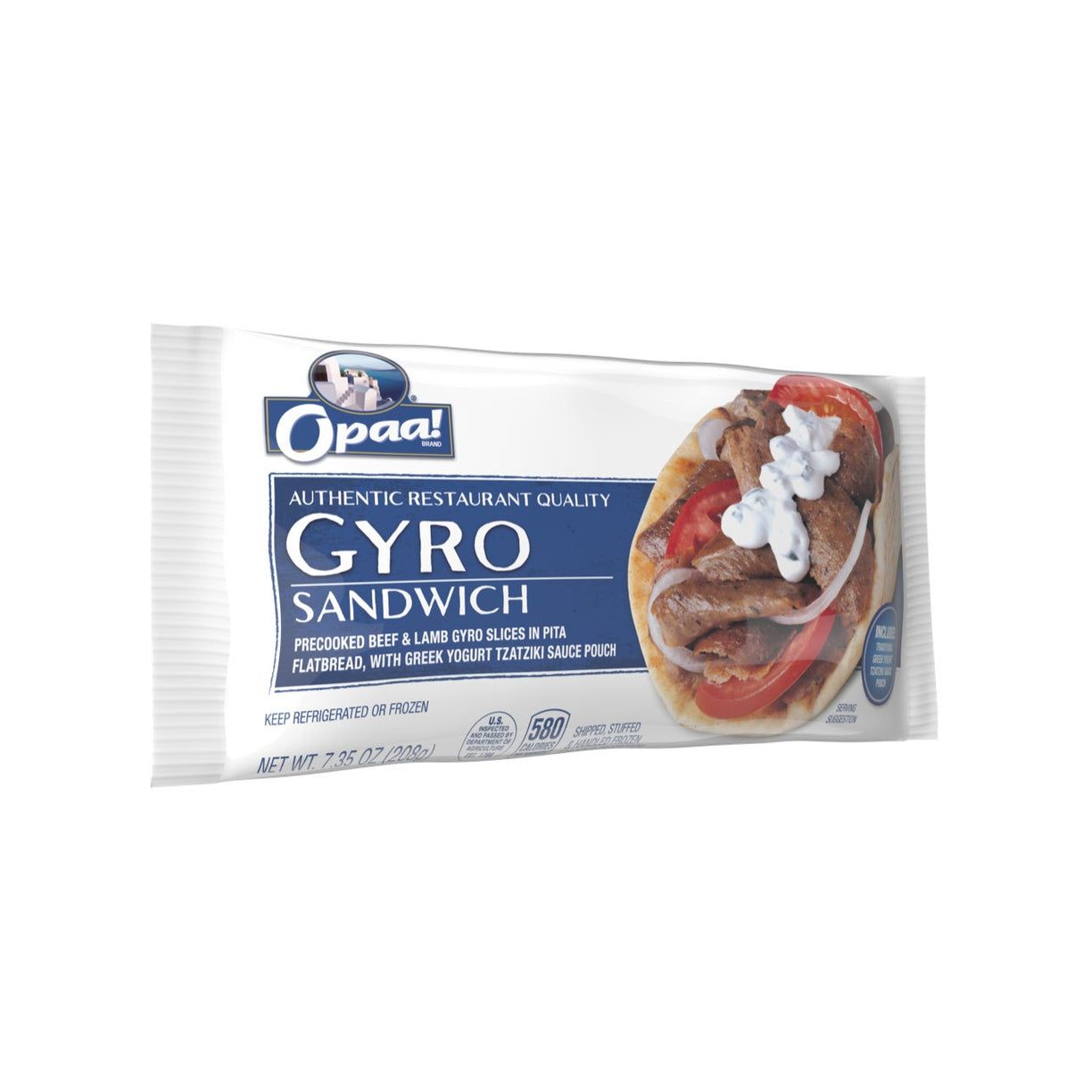 Sandwiches, Gyro, Frozen Individually Wrapped,12 - 7.35 OUNCE