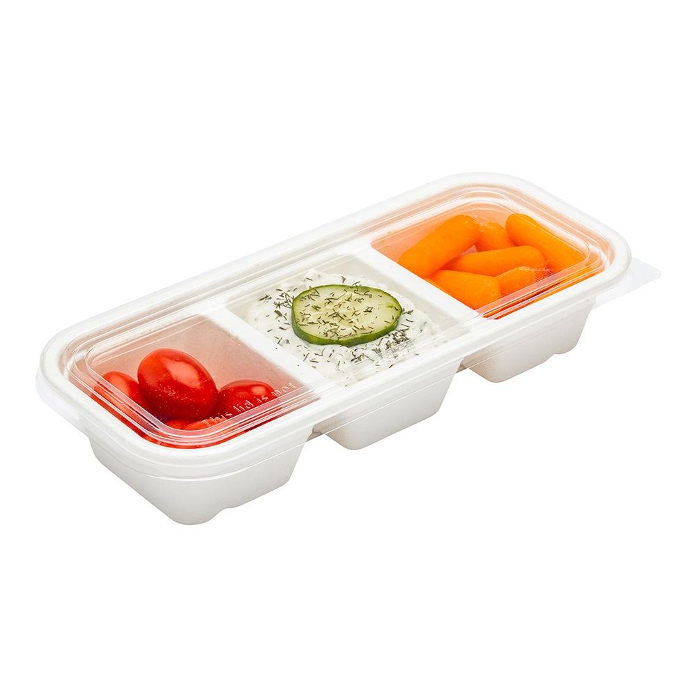 Lids, Flat, Plastic, Clear, Rectangle, for Bagasse Catering Container,1 - 100 COUNT