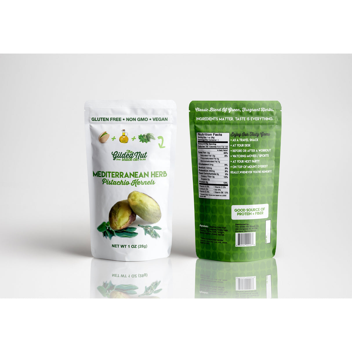 Kernels, Pistachio, Roasted Mediterranean Herb, Without Shells,48 - 1 OUNCE