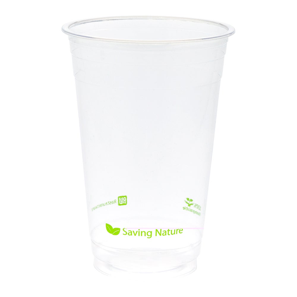 Cups, Cold, 20 Ounce, Plastic, Clear, PLA, Renewable & Compostable,1 - 1000 COUNT