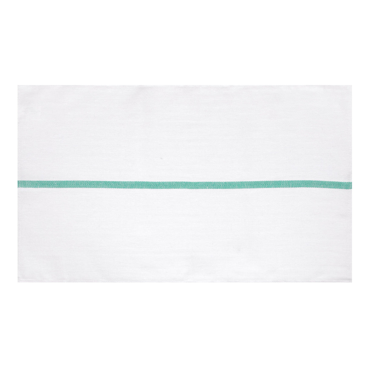 Towel, Herringbone, Green Stripes,12 - 1 EACH