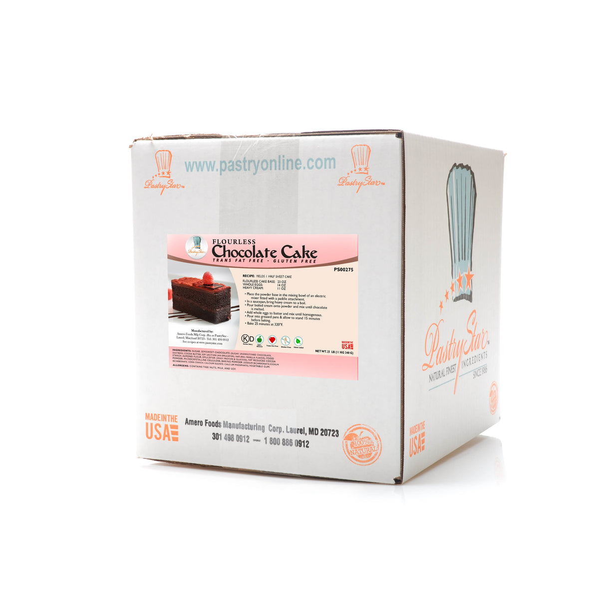 Base, Cake, Flourless, Chocolate,2 - 5 POUND