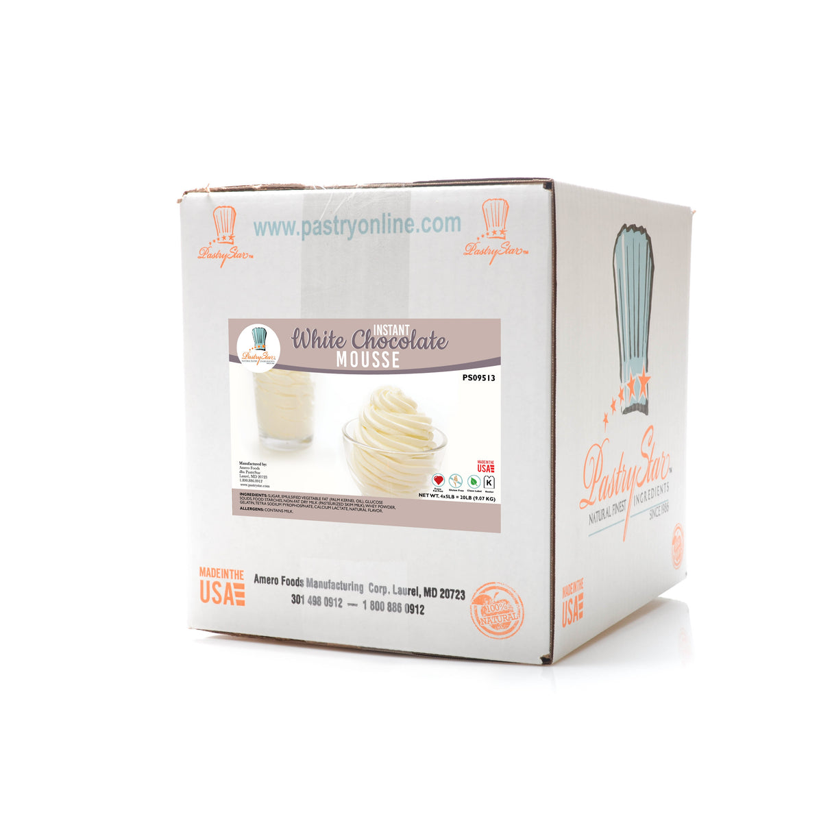 Mix, Mousse, Instant, White Chocolate,2 - 5 POUND