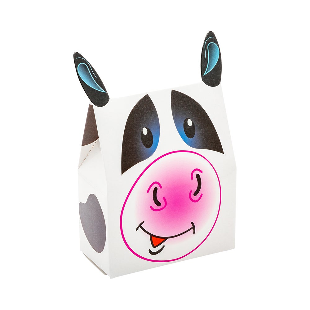 Boxes, Gift, 4 x 2 x 5 Inch, Paper, Happy Cow,1 - 100 COUNT