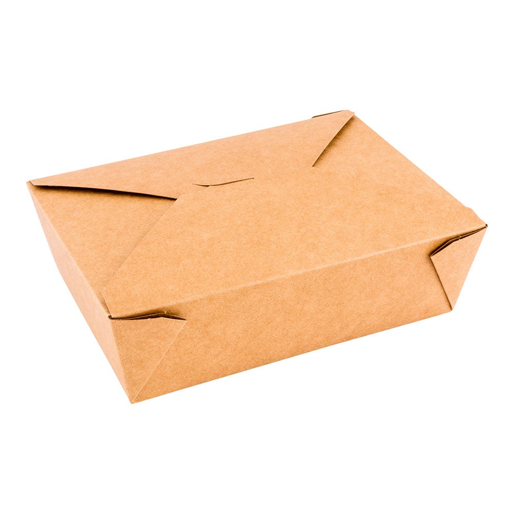 Containers, Take-Out, 71 Ounce, Paper, Kraft, Rectangle, 8.50 x 6.25 x 2.50 Inch, Recyclable,1 - 200 COUNT