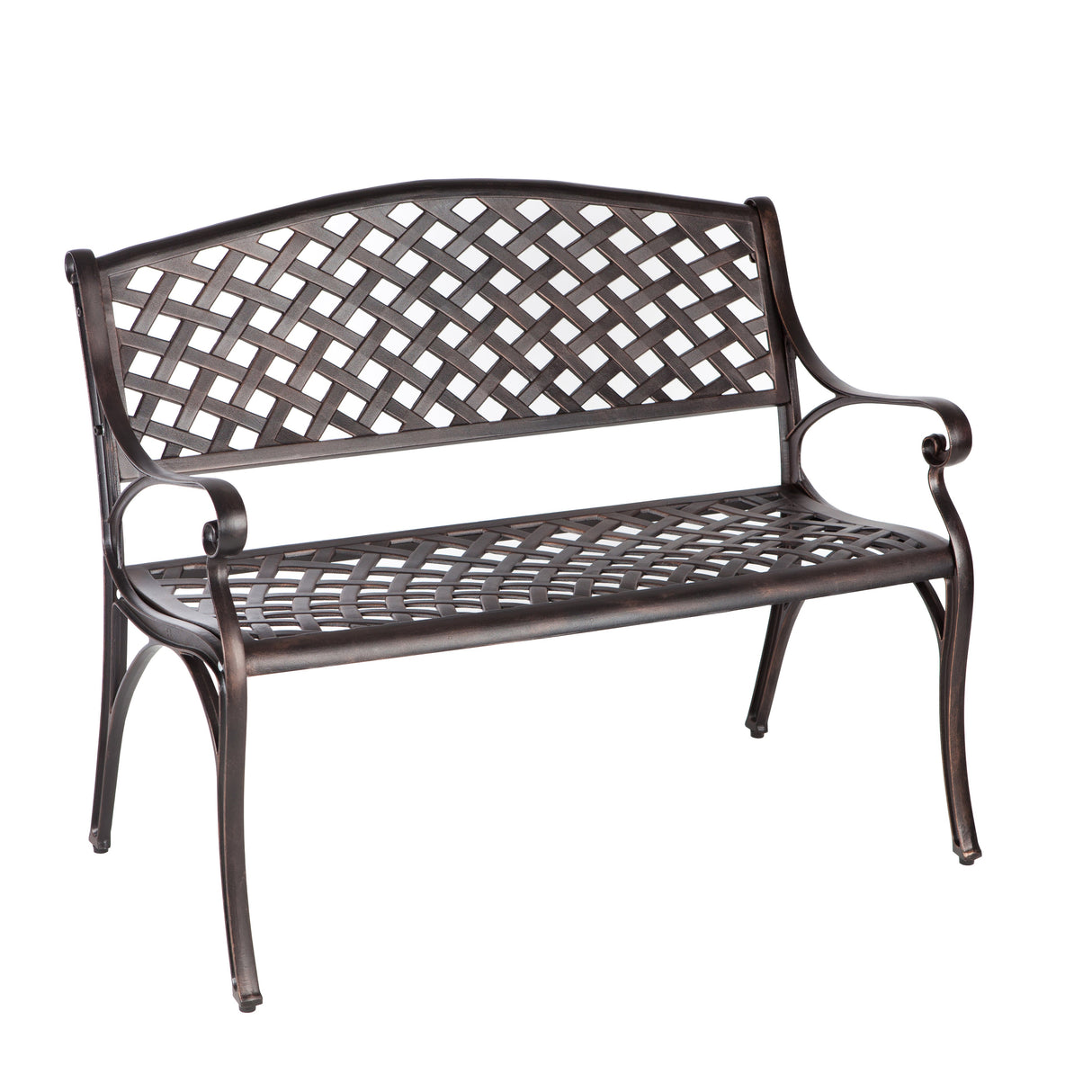 Bench, Outdoor, Antique Bronze, Cast Aluminum,1 - 1 EACH