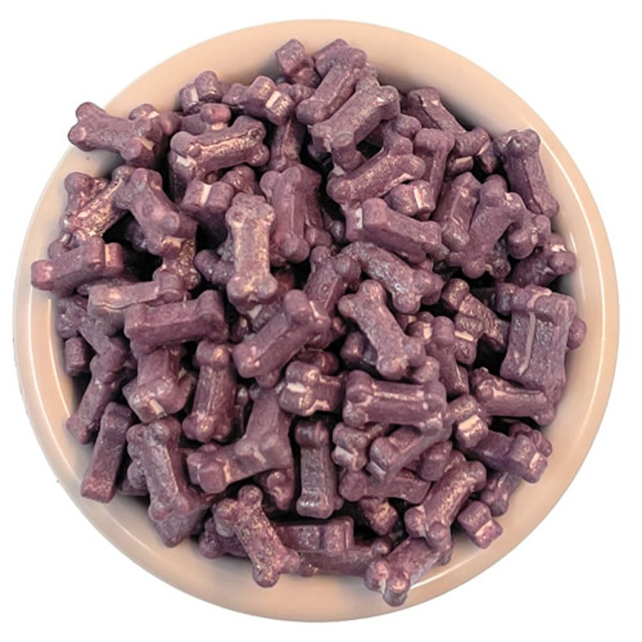 Sprinkles, Bone Shaped, Purple,6 - 8 OUNCE