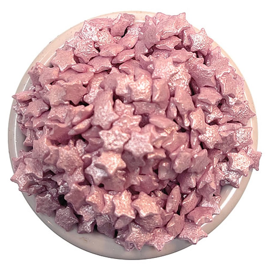 Sprinkles, Star Shaped, Pink,6 - 8 OUNCE