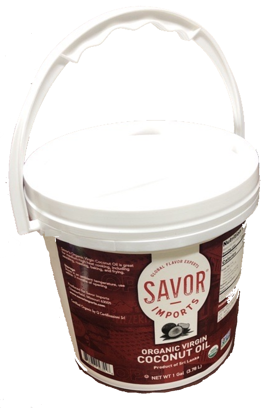 Oil, Coconut, Extra Virgin,2 - 1 GALLON