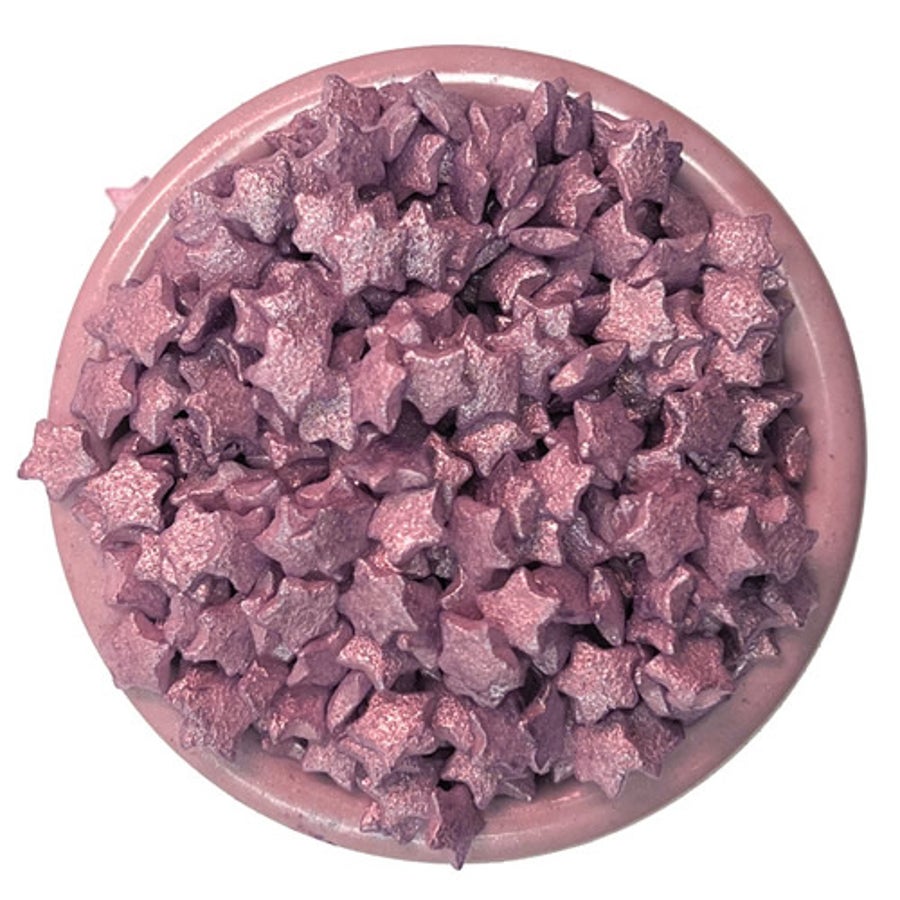 Sprinkles, Star Shaped, Purple,6 - 8 OUNCE