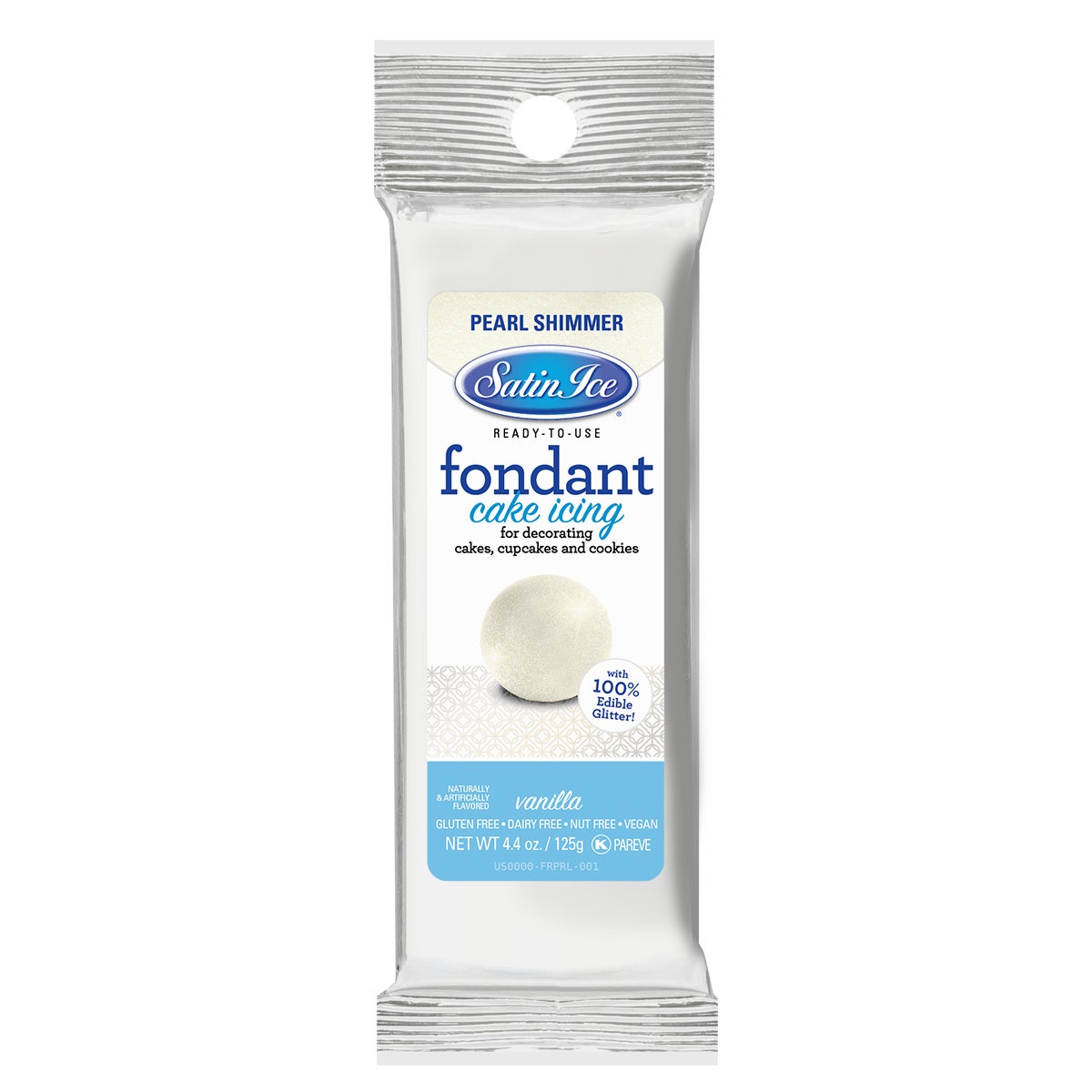 Sugar, Fondant, Pearl Shimmer Vanilla,12 - 4.4 OUNCE