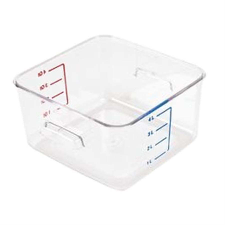 Container, Food, 4 Quart, Clear, Plastic,1 - 1 EACH