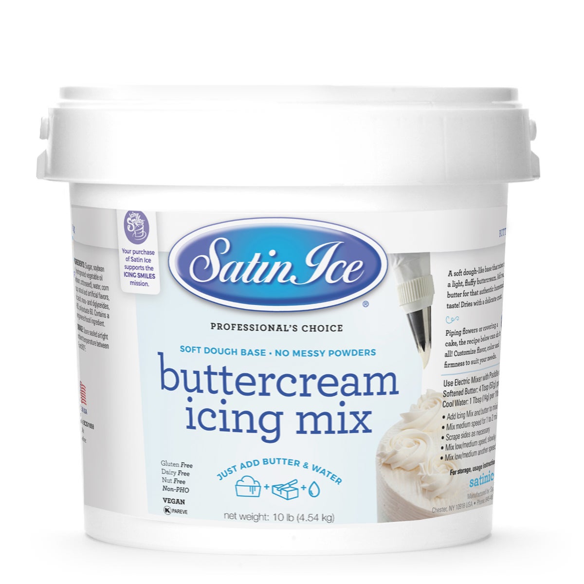 Mix, Icing, Buttercream,4 - 10 POUND