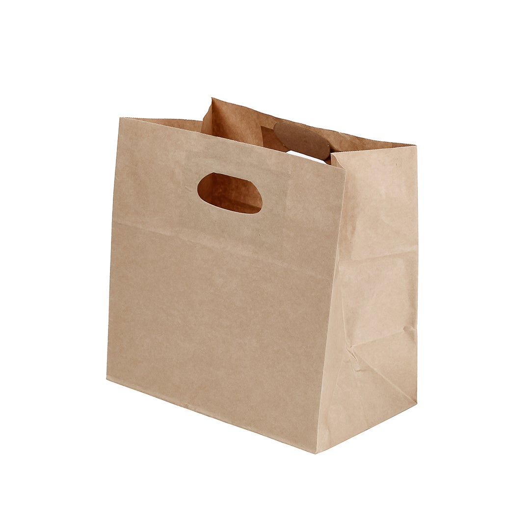 Bags, 11 x 7 x 11 Inch, Paper, Kraft, with Handle,1 - 100 COUNT