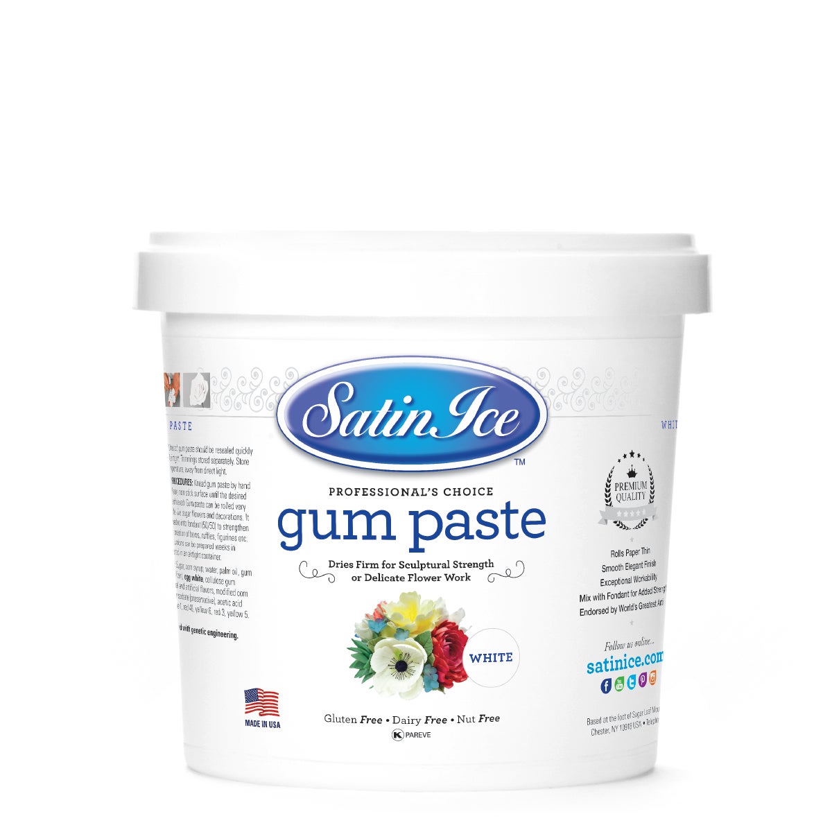 Gum Paste, White,10 - 2 POUND