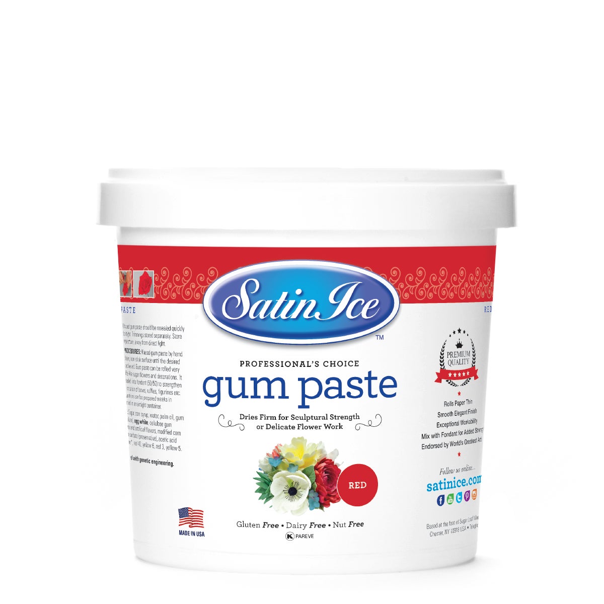 Gum Paste, Red,10 - 2 POUND