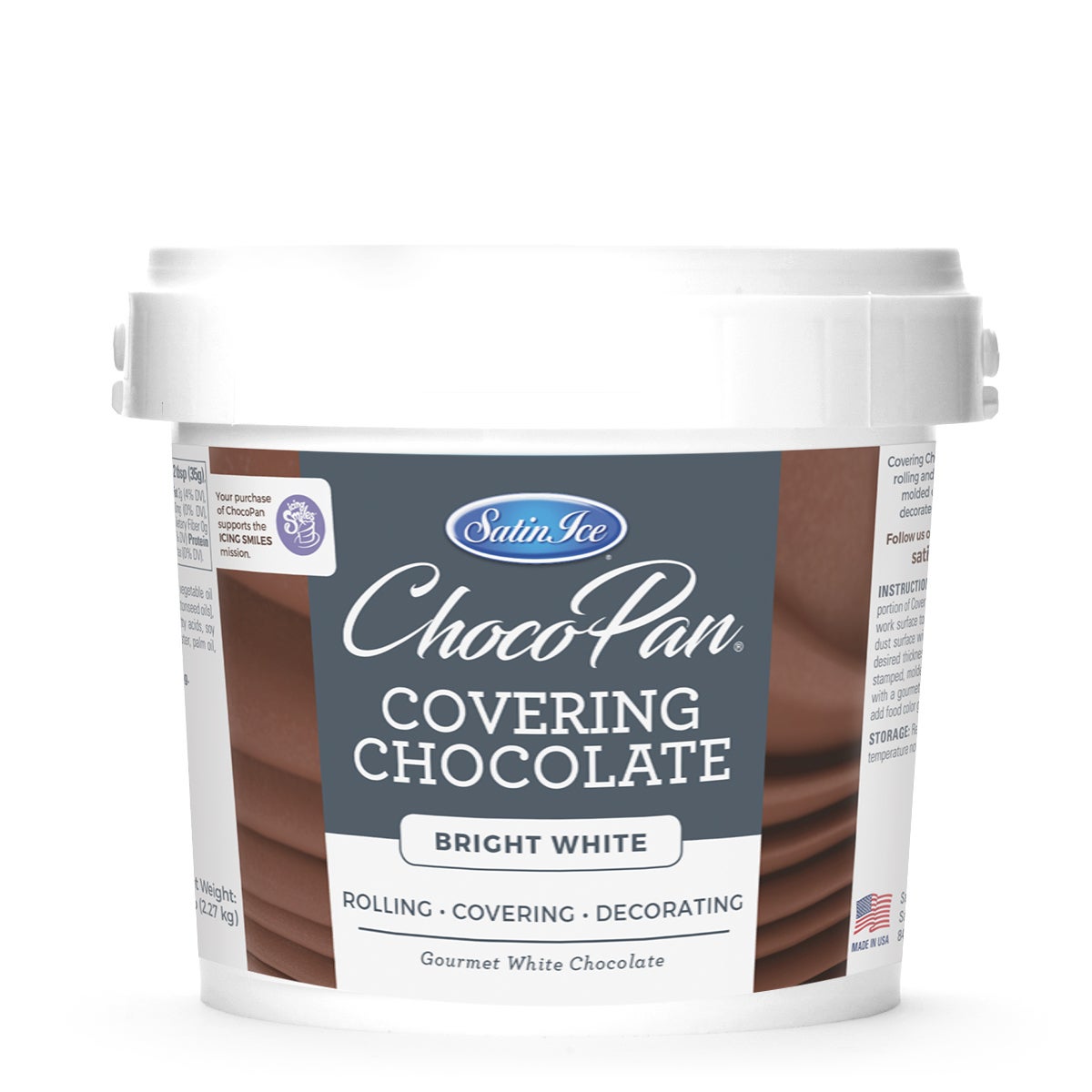 Covering Chocolate, Bright White,4 - 5 POUND