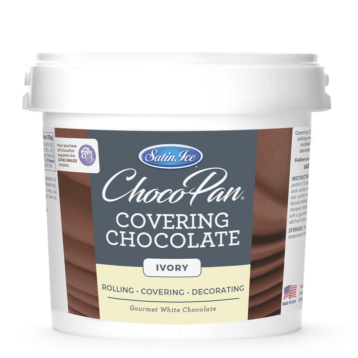 Covering Chocolate, Ivory,4 - 10 POUND
