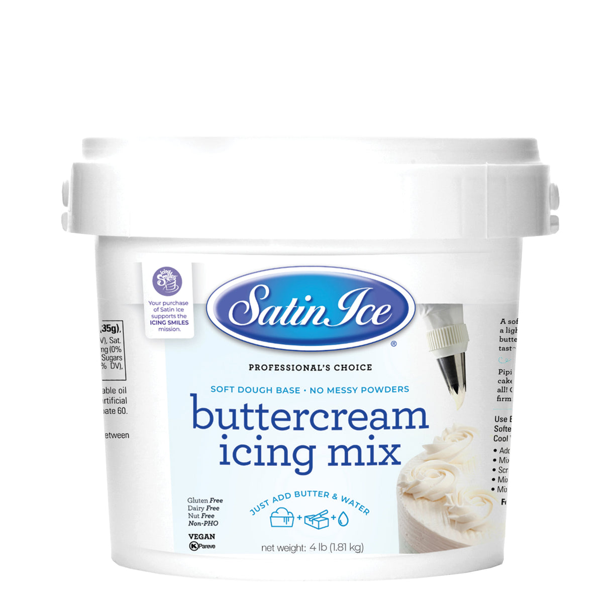 Mix, Icing, Buttercream,8 - 4 POUND