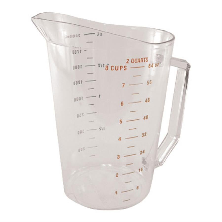 Cup, Measuring, 2 Quart, Clear, Polycarbonate,1 - 1 EACH